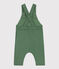 Salopette bébé en coton jambes longues, unie vert PALMERAIE