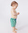 Zwemshort voor baby's met strepenprint groen MARSHMALLOW/ JARDIN