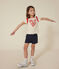T-shirt van jersey voor meisjes ecru AVALANCHE