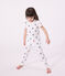 Katoenen kinderpyjama met bloemenprint MARSHMALLOW/ SPI/ MULTICO