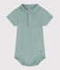 Effen katoenen babybody met korte mouwen