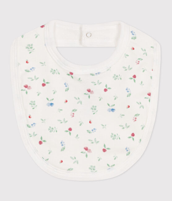 Katoenen babyslabbetje met print wit MARSHMALLOW/wit MULTICO