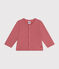 Molton babycardigan roze ROSEWOOD