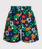 Zwemshort met print voor jongens blauw MEDIEVAL/wit MULTICO