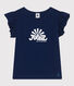 T-shirt van gevlamde jersey voor meisjes